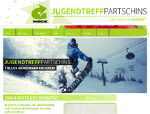 Tablet Screenshot of jugendtreff-partschins.net
